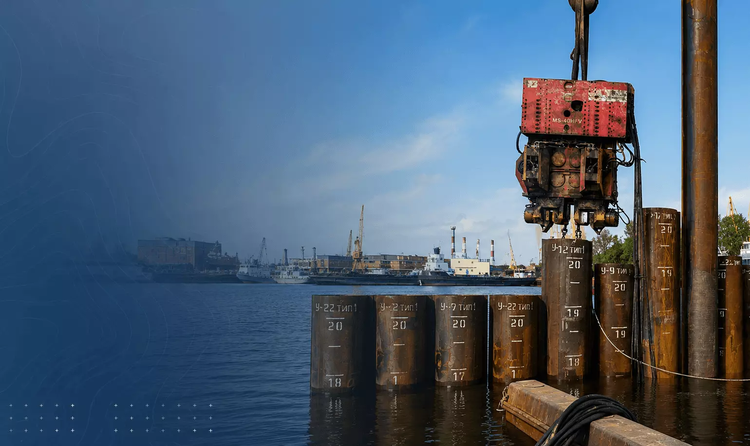 Bank Protection with Tubular Sheet Piles
