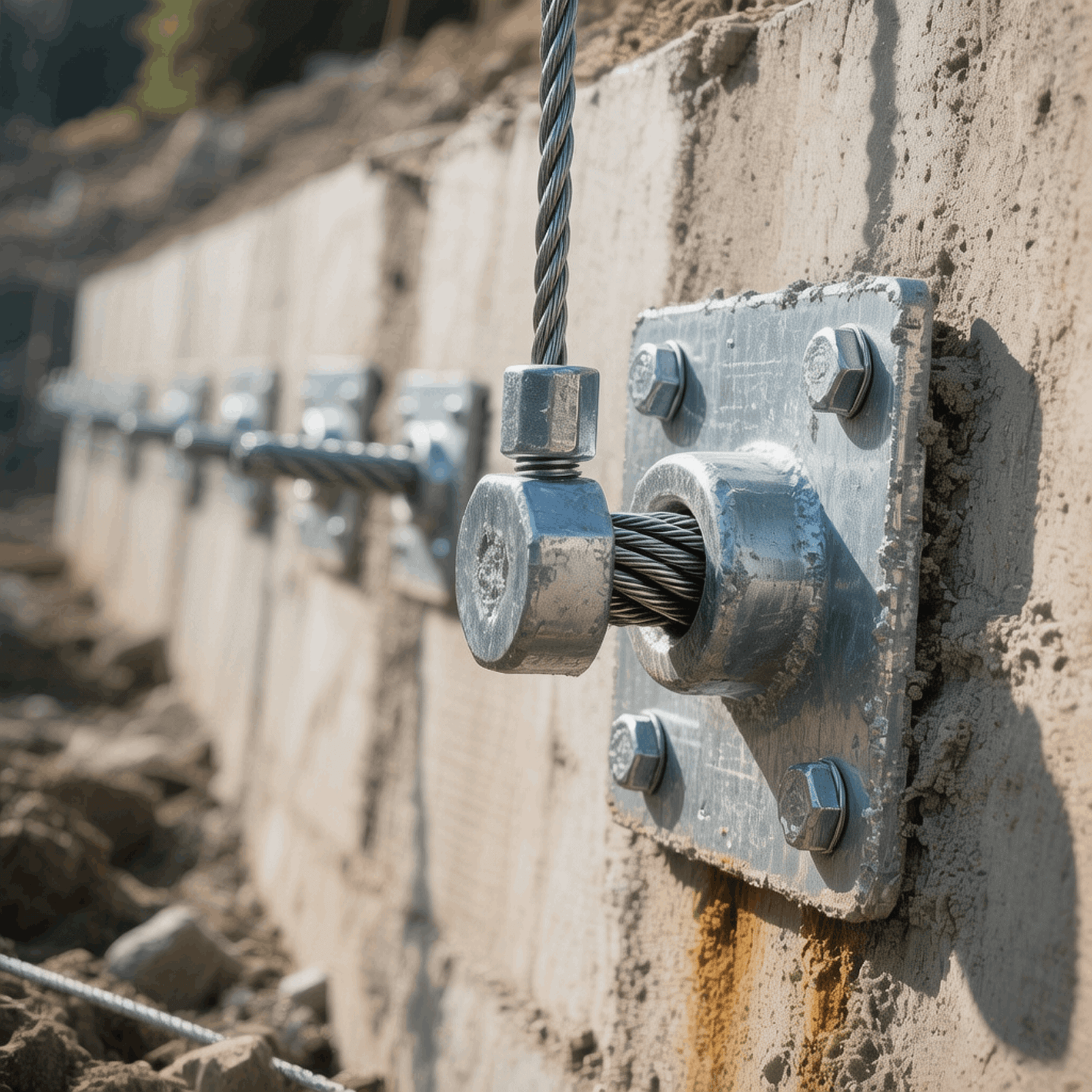 Installation of ground anchors for securing excavation shoring