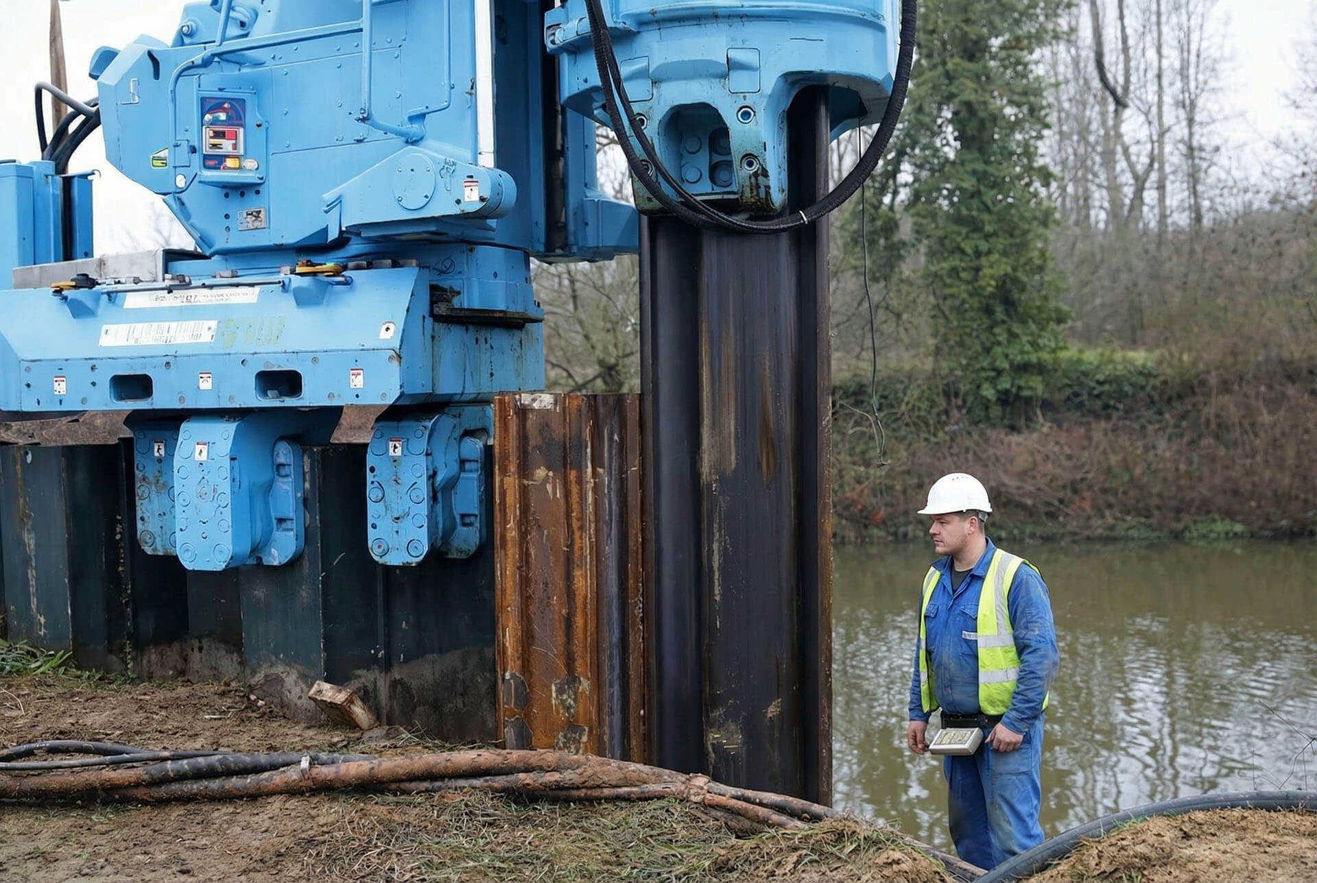 Static Pressing of Larsen Sheet Piles Without Vibration