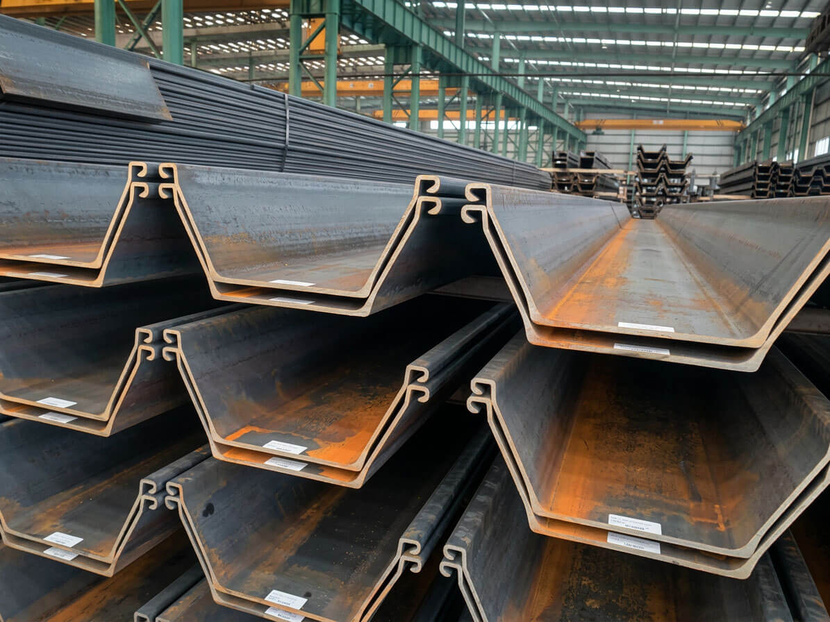 Inspection and buyback of Larssen sheet piles after use on site