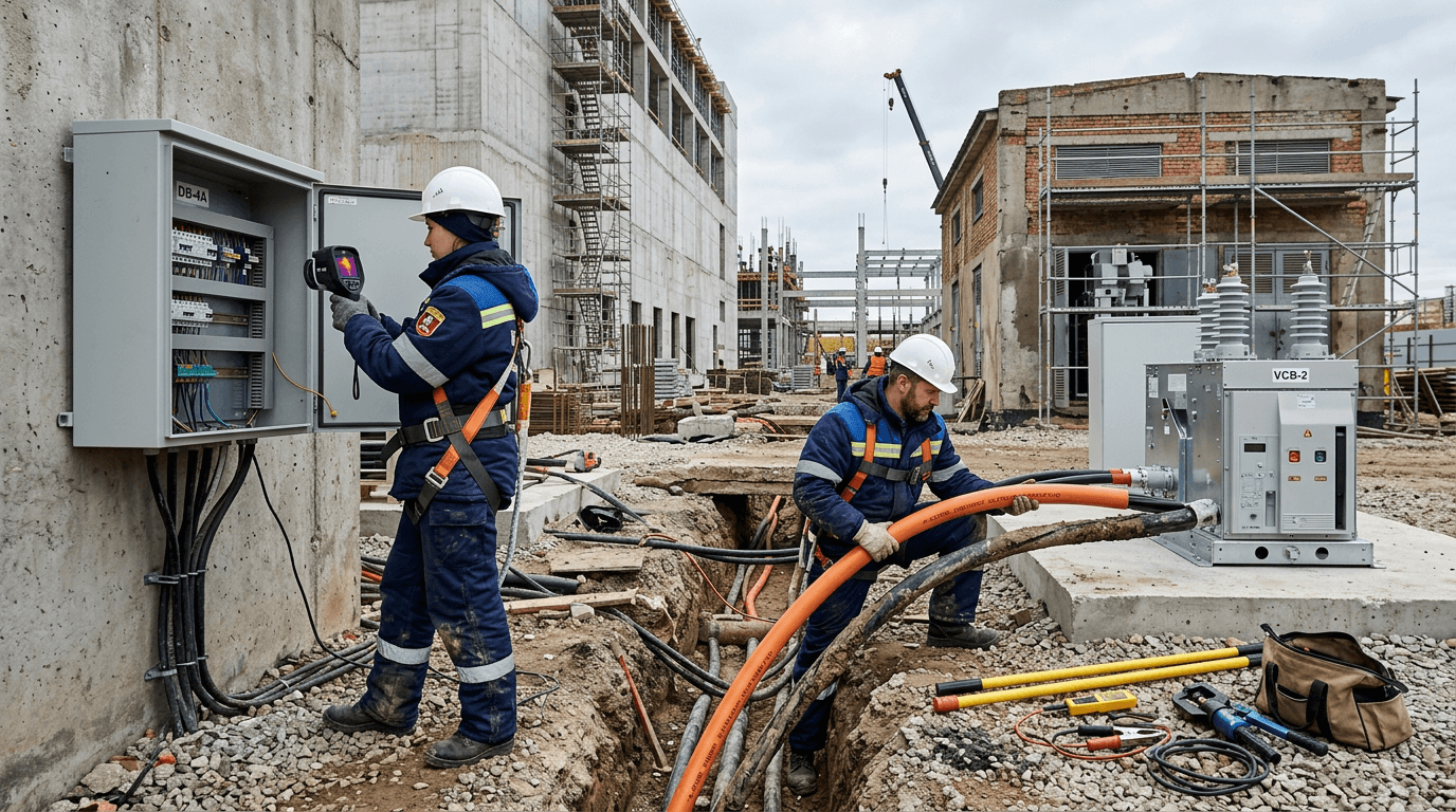 Specialist checks and modernizes object electrical networks